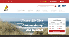 Desktop Screenshot of brise-usedom.de